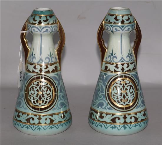 Pair Art & Craft vases